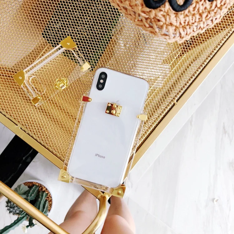 Прозрачный металлический акриловый чехол s для iphone X XS 11Pro MAX модный винтажный Чехол для iphone 7 8 6s 6 Plus Funda чехол для телефона s