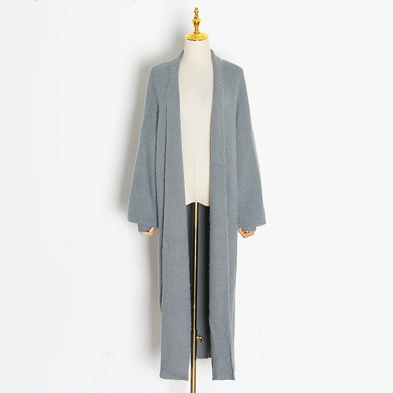 TWOTWINSTYLE Knitted Cardigan Female Long Sleeve V
