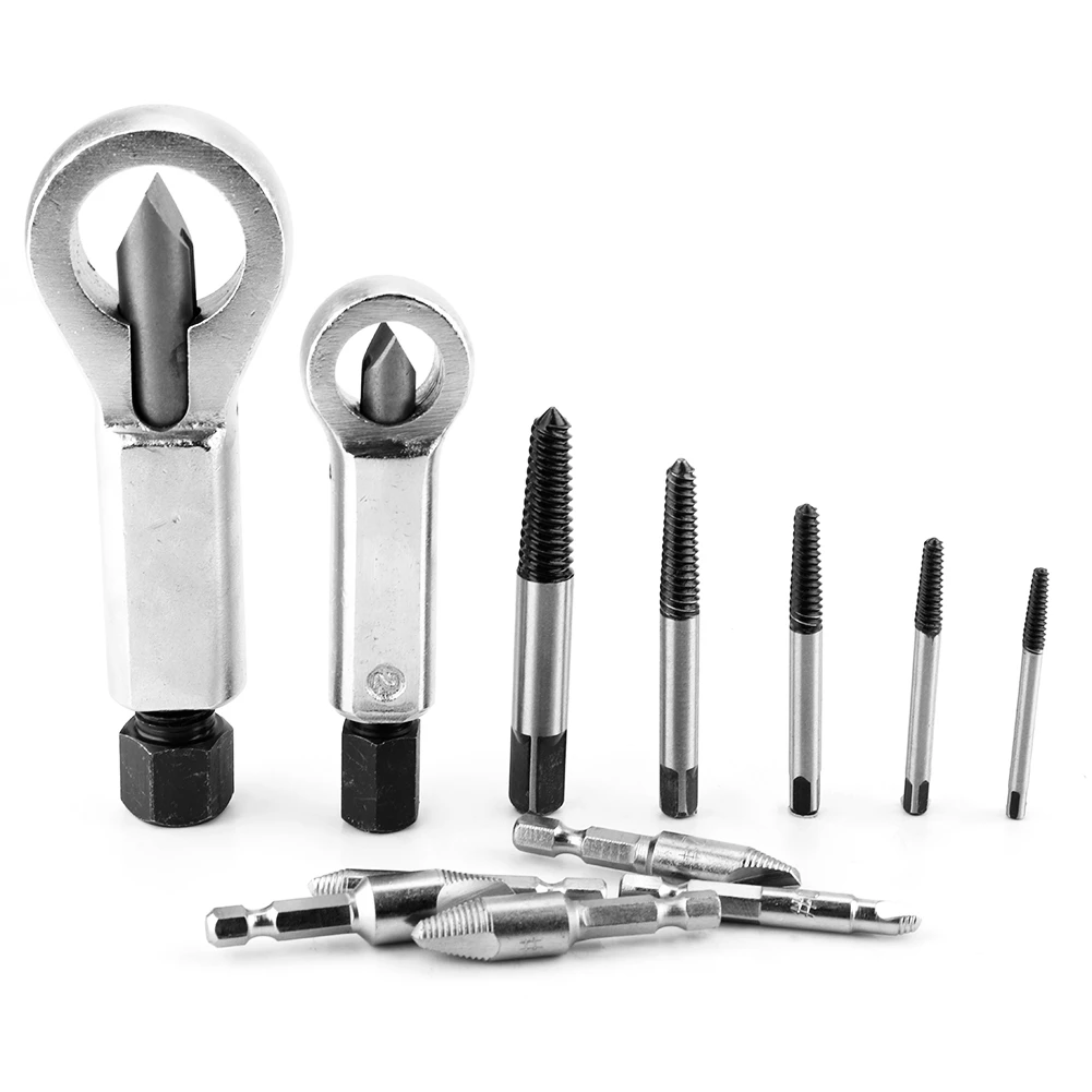 ￡12.37 12pcs Nut Splitter Set Rusted Damaged Bolt Screw Extractor Remover