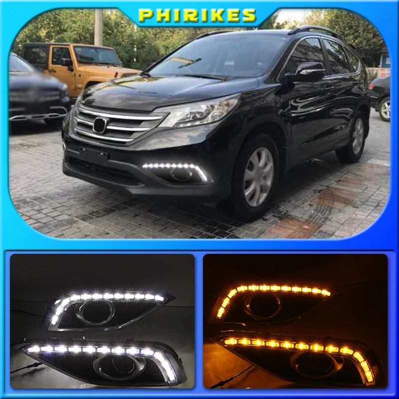 Дневные ходовые огни DRL с указателем поворота для Honda CRV CR-V 2012 2013 2014 1 пара |