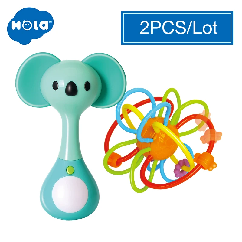 HOLA 3134 мини погремушка с музыкой/светильник в виде животных колокольчики плюшевые игрушки и детские игрушки для прорезывания зубов - Цвет: Бургундия
