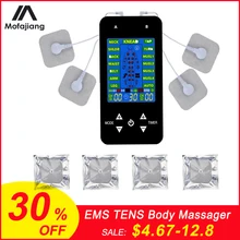 15 Modes Muscle Stimulator Electronic Pulse Massager Tens EMS Machine Electrical Nerve Low Frequency Physiotherapy Device