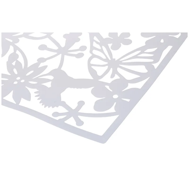 Мода 4 шт. бабочка птица цветок подвесной экран разделительная панель украшение для дома, для занавесок белый