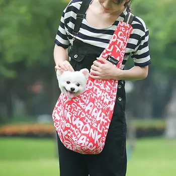 

Pet Dog Carrier Outdoor Travel Bag Sling Backpack Breathable Carrier Security Lock with Adjustable Shoulder Strap For Small Dogs