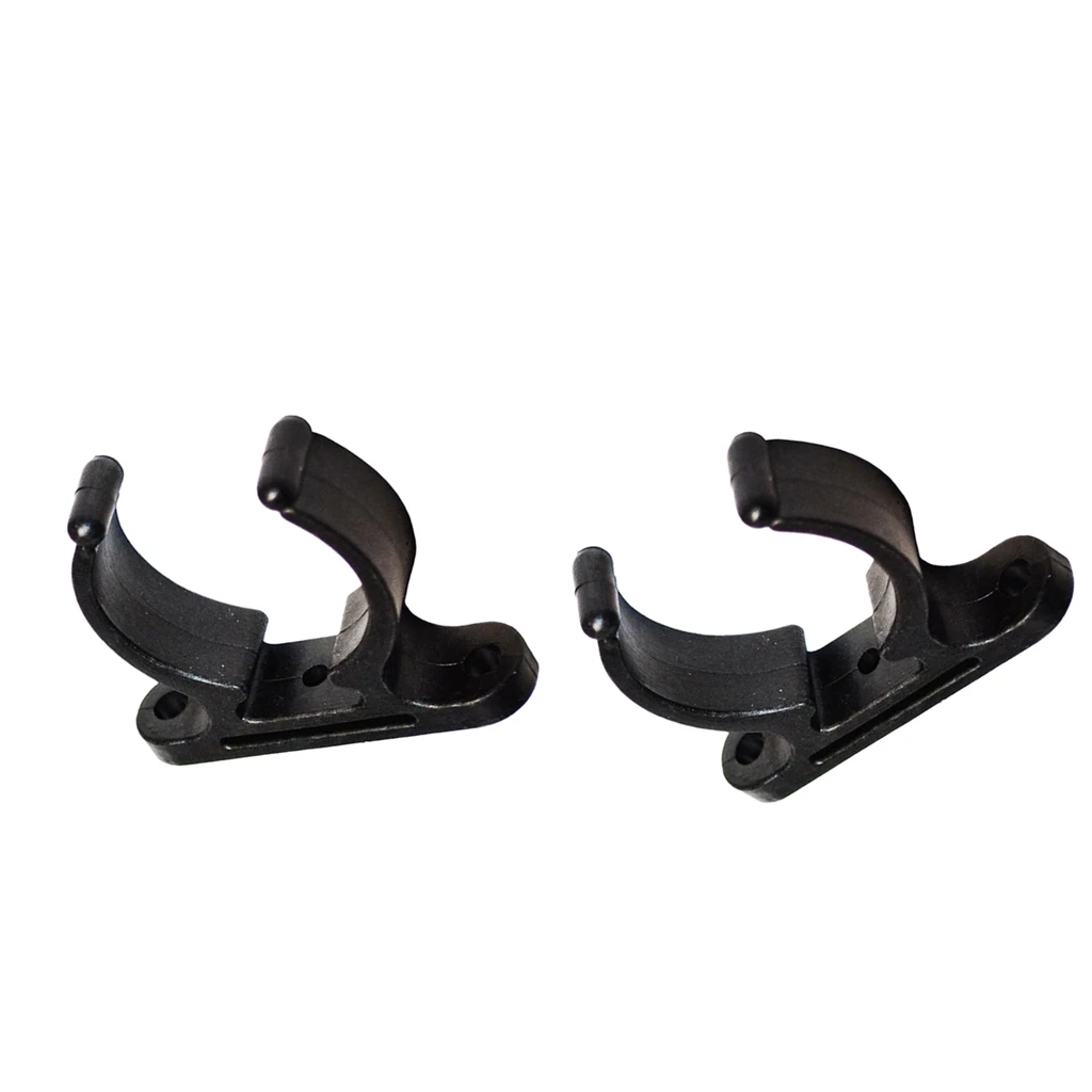 2pcs Boat Hook Paddle Holder Holder Fixing Pipe Clip Boat Hook Holder Mounting Clamp For Boat, Double Mounting Holes