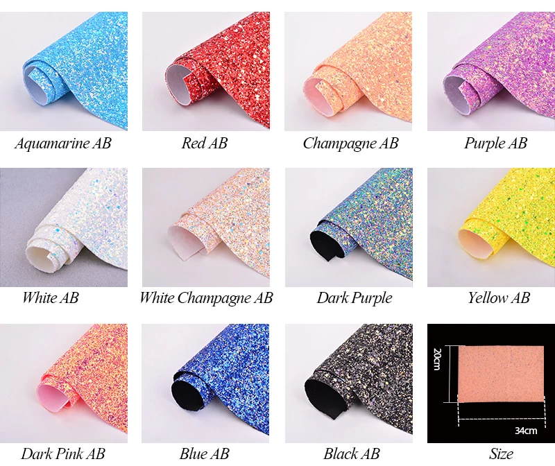 JUNAO-20-34cm-Chunky-Glitter-Faux-Artificial-Leather-Sequin-Fabric-PU-Leather-Synthetic-Fabric-Sheets-Leatherette (1)