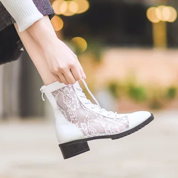 

2020 summer new mesh boots versatile hollow thick-soled straps fashionable and comfortable breathable women's boots BC-68