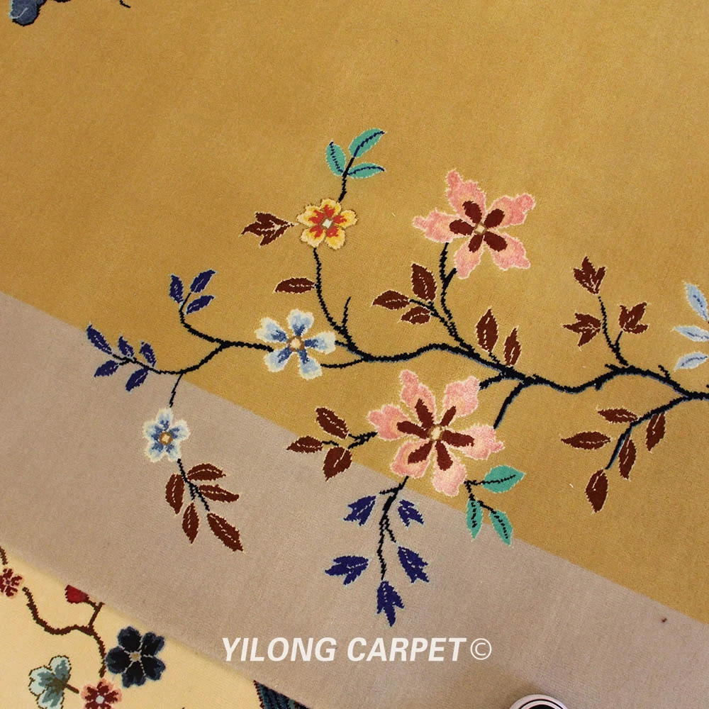 YILONG 6 'x 9' декоративный ковер ручной работы китайские резные шерстяные коврики