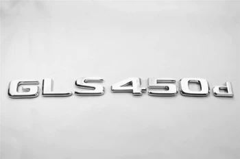 

Emblem Badge Decal Trunk Rear Metal for Mercedes Benz GLS450d GLS400d GLS350d GLS350 GLS580 Car Exterior Sticker Chrome