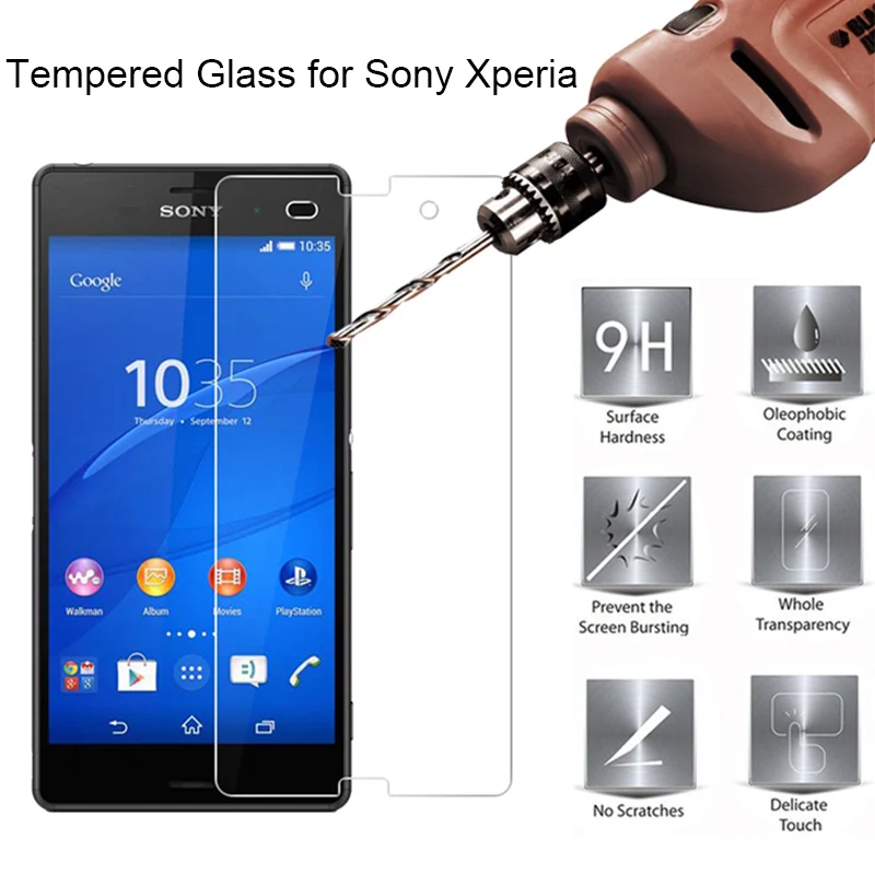 9H HD экран стекло для sony Xperia Z Z1 Compact Z2 Z3 Plus закаленное стекло для sony Z4 Compact Z5 премиум стекло на Xperia Z5 пленка