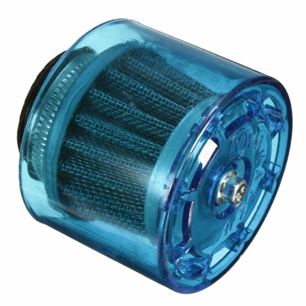 Motorcycle Air Filter Cleaner Blue 45mm With Plastic Cover For 50cc 110cc 125cc Atv Motorbike