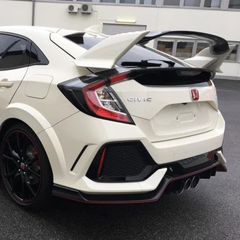 

For Honda CIVIC Hatchback Spoiler ABS Plastic Unpainted Primer Color Rear Trunk Boot Wing Lip Spoiler Car Accessories 2017 2018