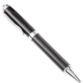 

2pcs/lot Carbon fiber ballpoint pen high-end business metal ballpoint pen black blue ink corporate custom gift office stationery