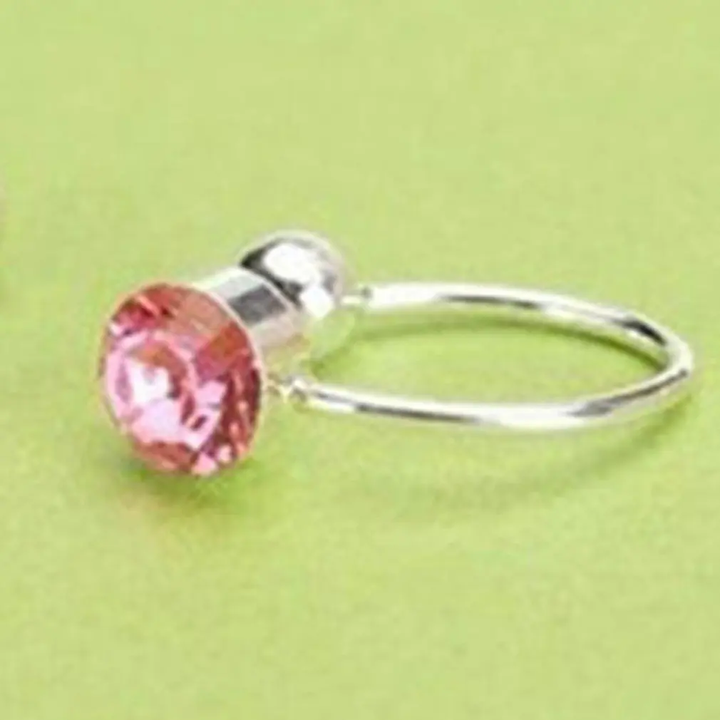 Personalized Earrings U-shaped without Ear Piercings Ear Clip Rhinestone Unique Women Clip on Hanger Body Jewelry