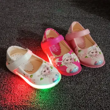 

Spring and Summer 2020 new children's shoes girl's LED lights princess children's shoes