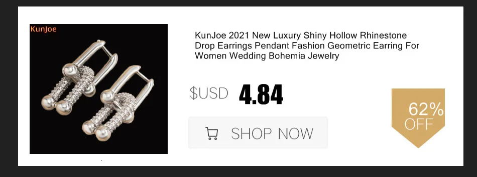 KunJoe 2021 New Punk Gold Color Big Star Hoop Earrings for Women Exaggerated Metal Geometric Earrings For Women Party Jewelry