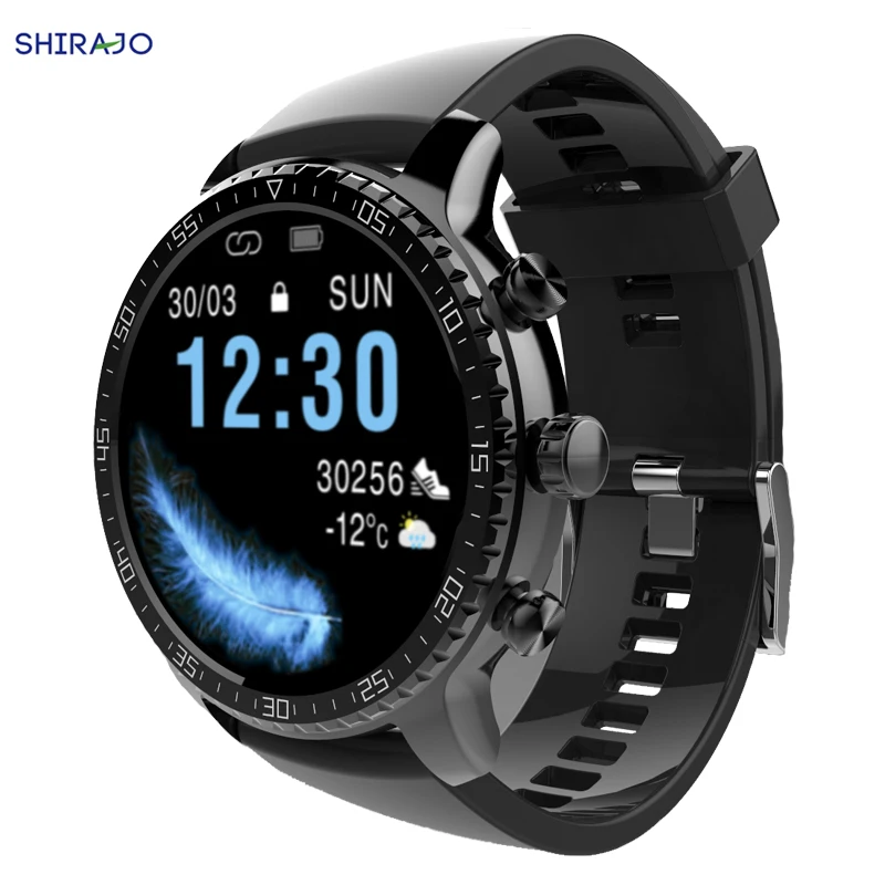 

SHIRAJO Smart Watch Temperature Measure Heart Rate Blood Pressure Oxygen Monitoring Smart Wristband Sport Fitness Watches