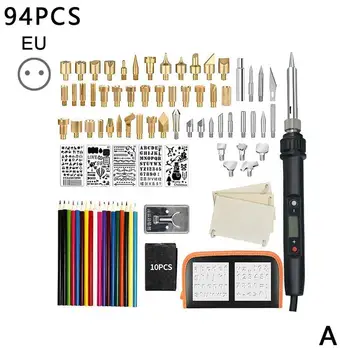 

Regulated Temperature Electric Welding Soldering Iron Kit Carving Pyrography Tool Wood Embossing Burning Pen Set