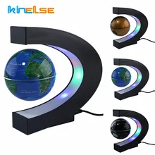 Светодиодный светильник с изображением карты мира, шаровая магнитная левитация, Плавающий глобус, домашняя электронная антигравитационная Новинка, настольная лампа для детей на день рождения