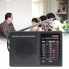 Портативный FM радио AM FM ТВ приемник радио мини приемник высокая чувствительность FM приемник встроенный динамик музыкальный плеер подарки для пожилых