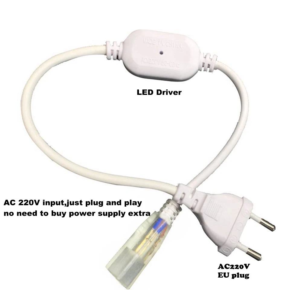 SMD3528 RGB светодиодный светильник водонепроницаемый гибкий бар 120 светодиодов/м 1 м ~