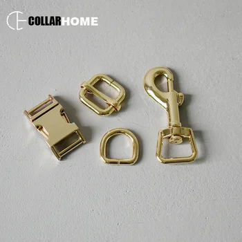 

100 sets strong metal belt buckle 15mm d-ring manufacturer adjusters for bag knapsack dog collar pet straps handmade accessories