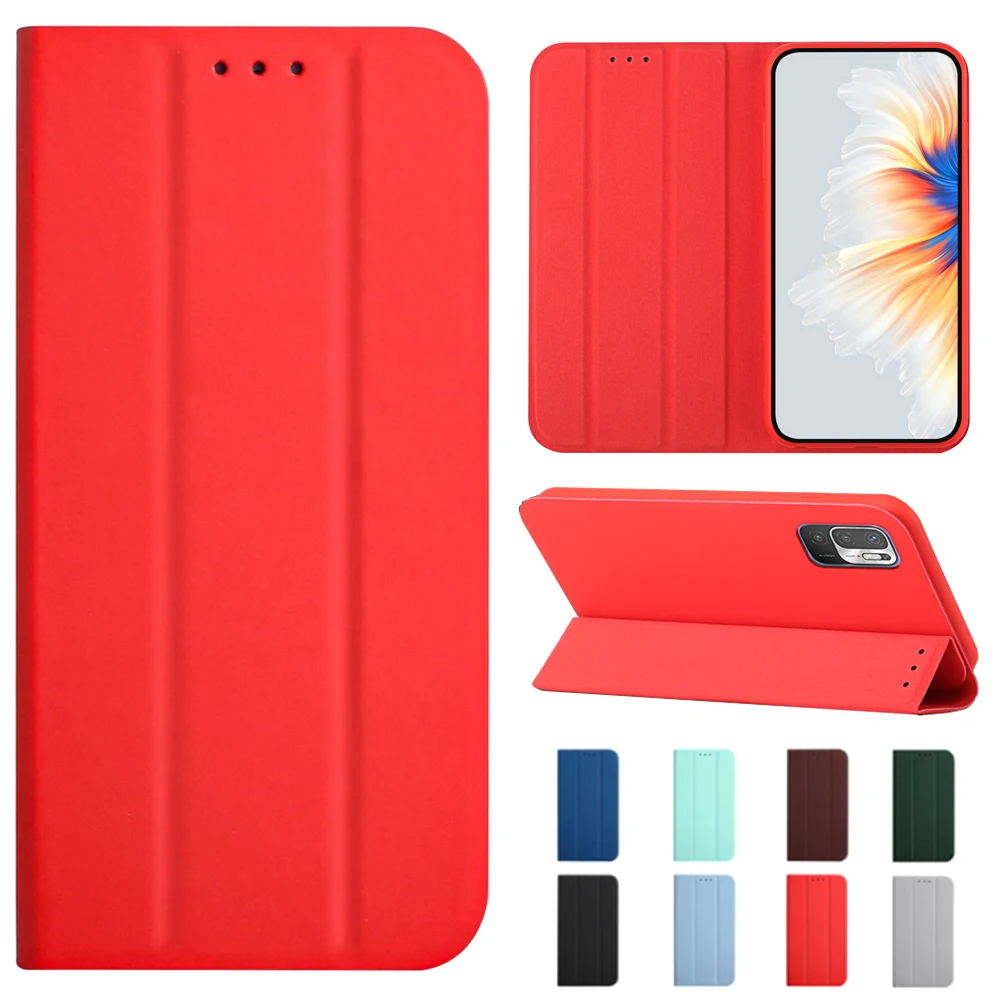 Automatic Adsorption Phone Case For Xiaomi Redmi Note 8 9 10 S T A C Pro Power Max Lite X3 nfc m3 4g 5g PU Leather Flip | Мобильные