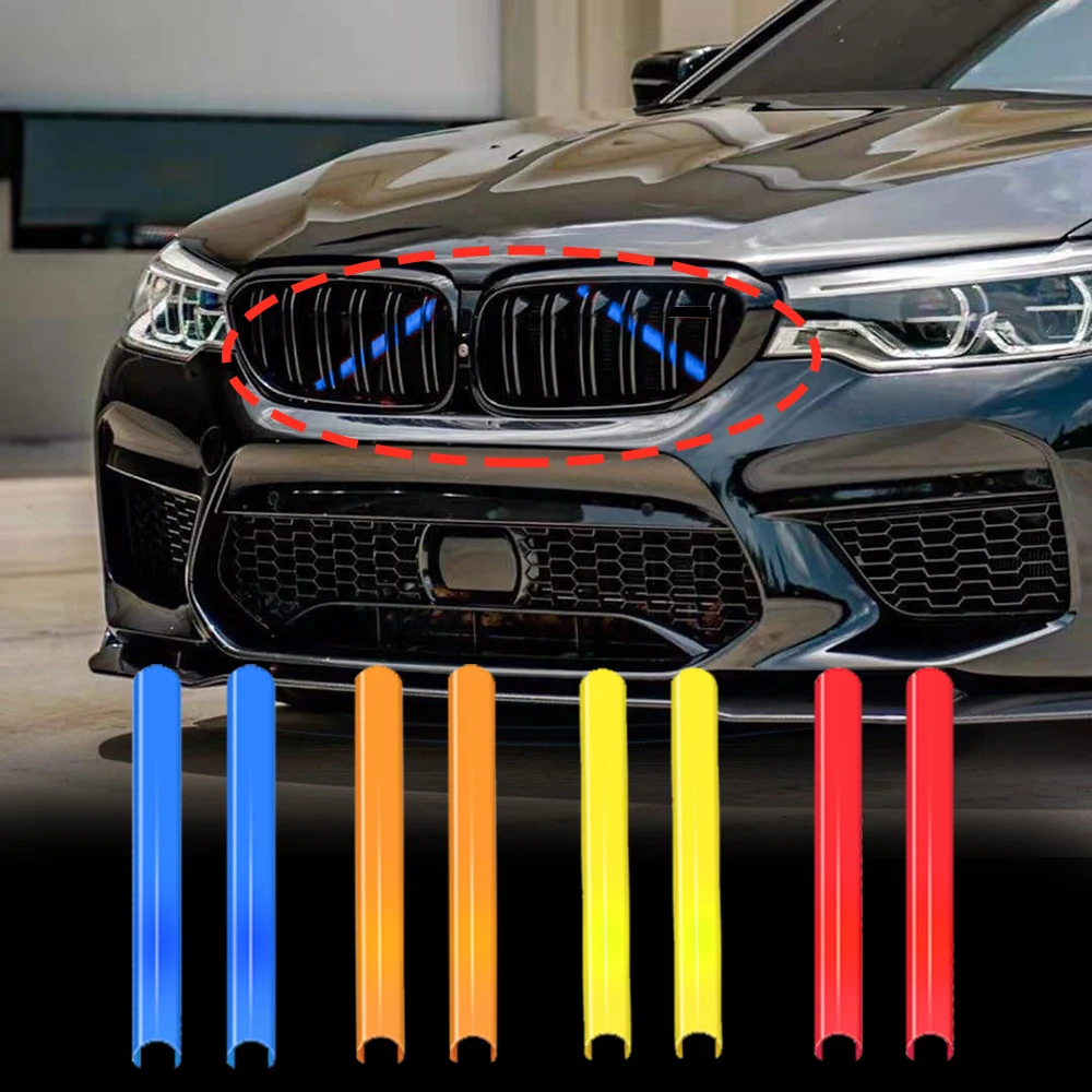 Полоски для отделки передней решетки BMW F10 F11 F20 F21 F22 F30 F32 F01 F02 3 4 5 7 серий полосы в