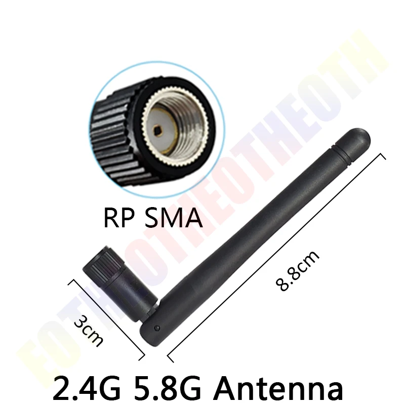2pcs 2.4g wifi Antenna 5.8 Ghz 2.4ghz 3dBi SMA feMale Connector Dual Band 2.4G 5.8G eoth pbx Antenne wireless router antena wifi antenna