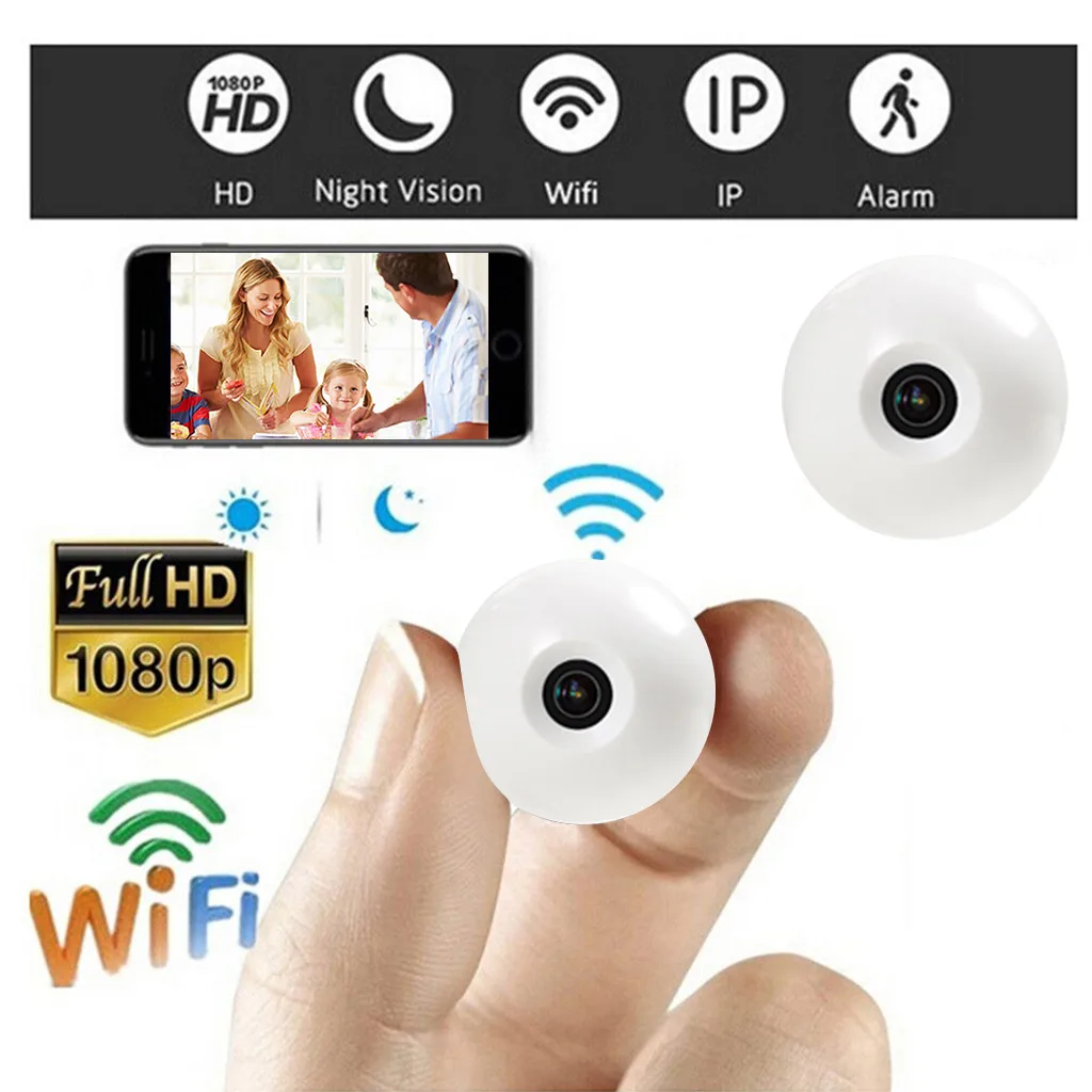 Мини-камера wifiMini беспроводная камера безопасности с Wi-Fi 1080P DVR HD функцией ночного