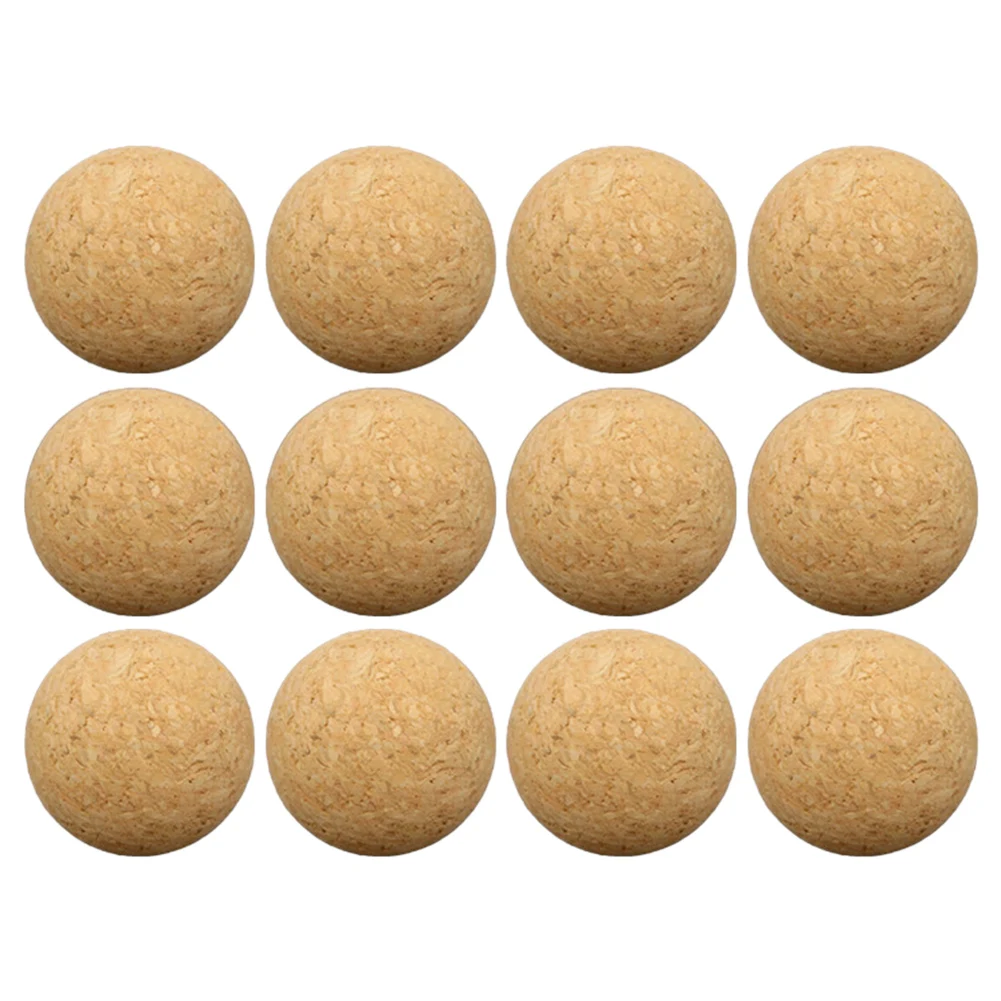 1Pcs/6pcs/12pcs 36mm Cork Solid Wood Foosball Table Soccer Ball Football Baby Foot Fussball Desktop Table Soccer