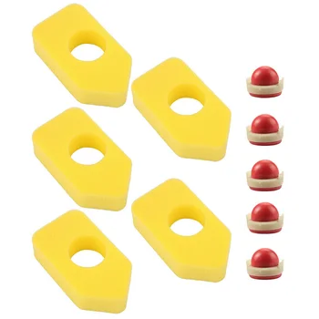 

5pcs Air Filters Primer Bulbs Set 698369 694394 For Briggs Stratton Mower Power Equipment Accessories Lawnmower Parts