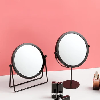 

Metal Makeup Mirror Swivel Vanity Mirror Table Mirror with True Image (1X table mirror)