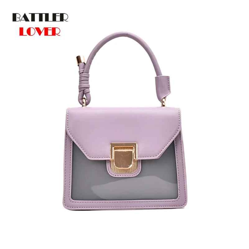 Women Transparent Crossbody Bags 2020 New Quality Cute Small Sequined Handbag Fashion Simple Messenger Bag for Ladies