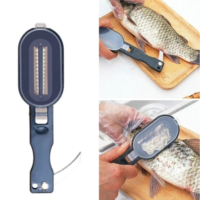 Fish Scale Scraper Skin Brush Clean Remove Scales Scraping Graters Safe Scraping Peeler Knife Kitchen Peeler Seafood Tools fish scales scraper fish scale cleaner fish scale scraper