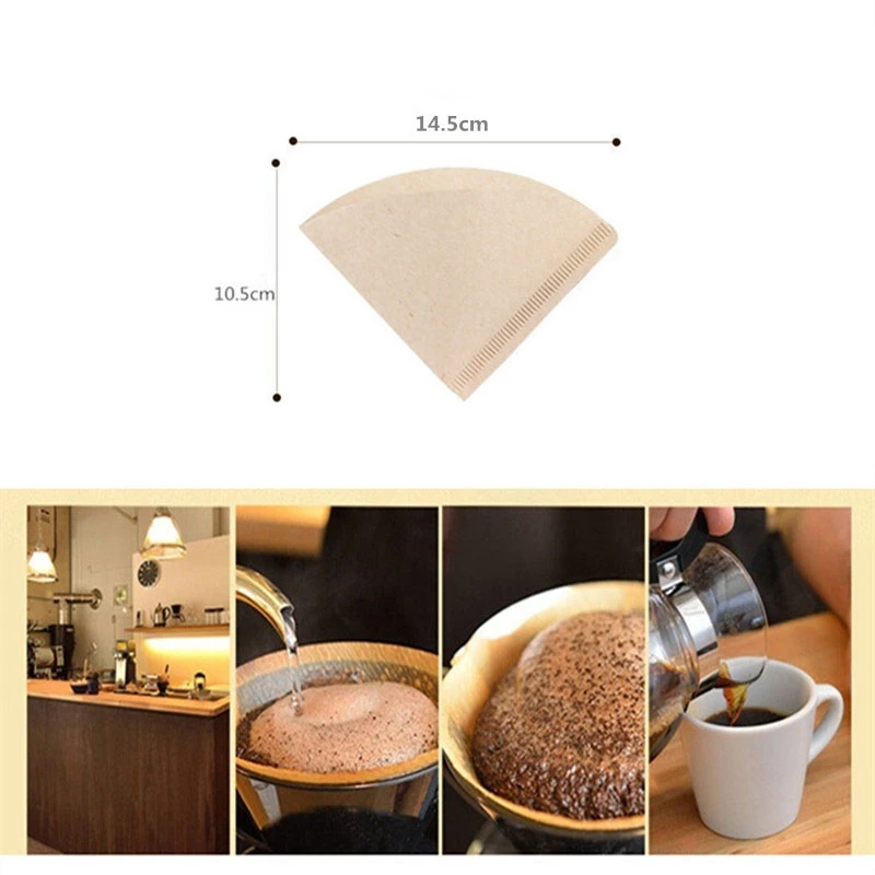 ABSS-200PCS V Форма кофе фильтр бумага 1-2Cup для V60 капельница кофе фильтры чашки Эспрессо кофе капельные инструменты бумажные фильтры