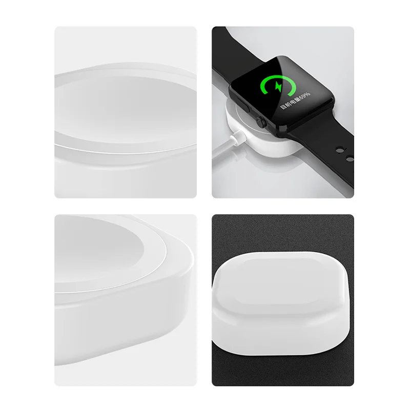 Магнитное маленькое зарядное устройство квадратное для Apple Watch 6 5 4 3 умные