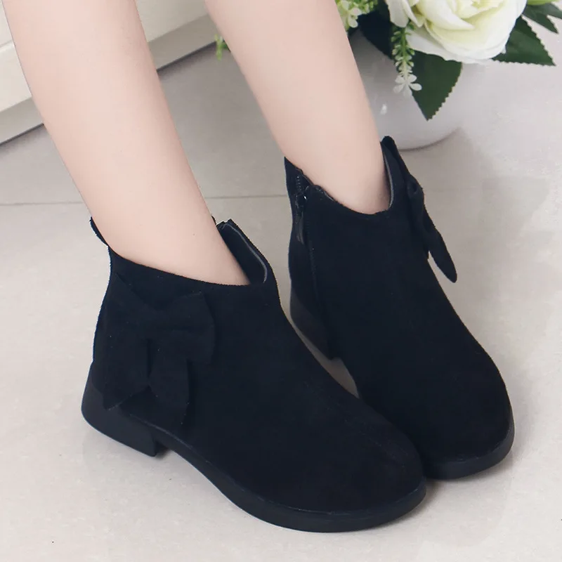 

Winter Children'S Shoes Princess Boots Waterproof Boots 2019 Kids Girls Fashion Bow Warm Snow Boots 4 5 6 7 8 9 10 11 12 Years