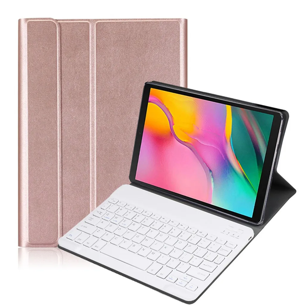 20% чехол для планшета, чехол-подставка для samsung Galaxy Tab A 10,1 SM-T510 T515, чехол для клавиатуры с Bluetooth, чехол для планшета - Цвет: D