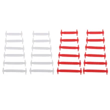 Комплект из 2 пар шнурки без завязок для детей, силиконовые плоские эластичные спортивные беговые шнурки для кроссовок