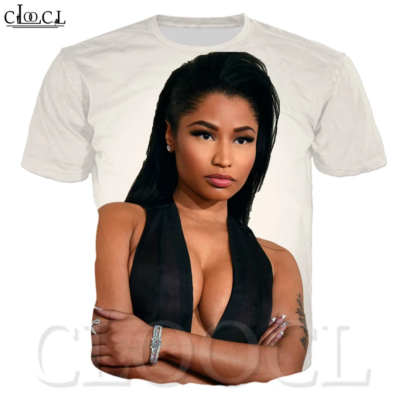 Модная Сексуальная футболка с 3D принтом Nicki Minaj рэппер звезда певец хип хоп