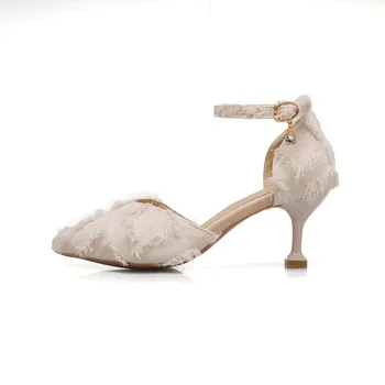 

Big Size Pointed design sense thin single shoes ladies high heels women shoes woman pumps