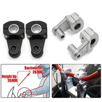 

22mm 28mm Universal Motorcycle Handlebar Riser Bars Clamp Handle Bar Risers For Suzuki Yamaha Kawasaki BMW Honda Dirt Pit Bike