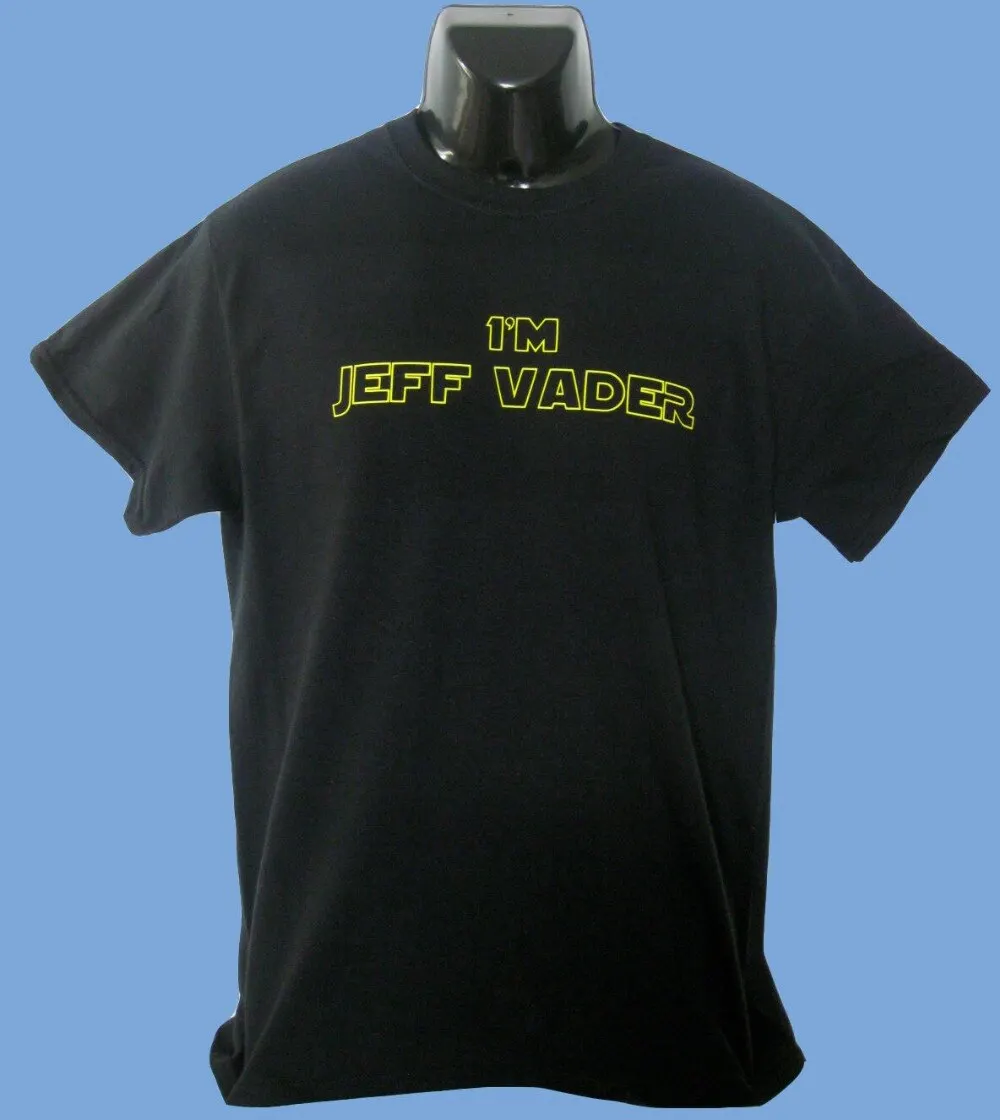 Футболка с надписью Eddie Izzard Death Star Мужская футболка i'm Jeff Vader' Wars модные
