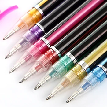 

Fluorescent Marker Pen Student Gel Pens 12 Colors to 48 Colors Artist Gel Pen Set for Craft Doodling Drawing Adult Coloring