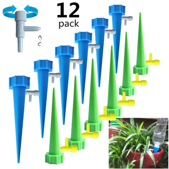 

6/12/18pcs Automatic Irrigation Device Adjustable Stakes Device System Drip Flower Plant Sprinkler Watering Spike Tool