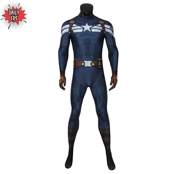 

Captain America The Winter Soldier Steve Rogers Cosplay Costume Zentai Jumpsuit Bodsuit Zentai Spandex Jumpsuit