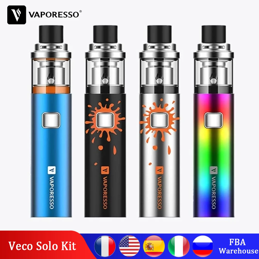Оригинальный Vape Vaporesso электронная сигарета VECO SOLO PLUS комплект встроенный 1400 &amp 3300