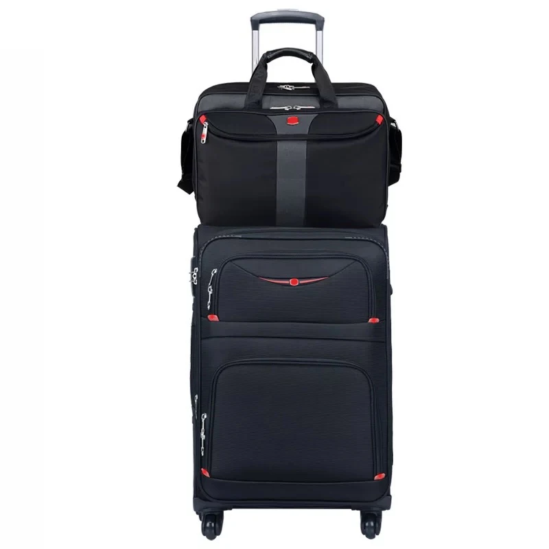 thumbnail image 1 of Conjunto de marca famosa suiza, equipaje rodante, bolso giratorio, maleta con ruedas, maleta de negocios a la moda, bolsa de viaje con ruedas, 1 of 4