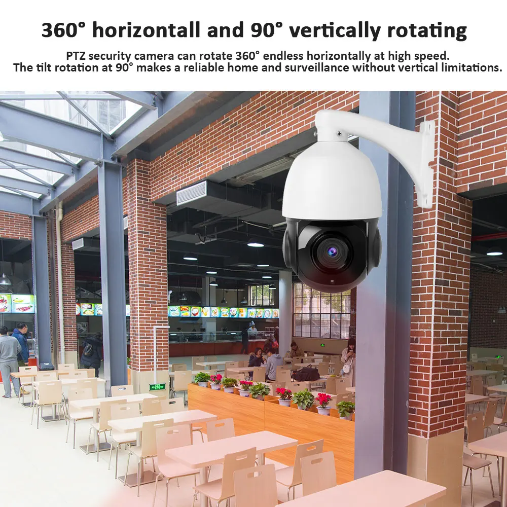 2MP 1080P POE PTZ камера 4 дюйма 5MP скорость купольная 36X зум наружная IP IR 60 м P2P CCTV